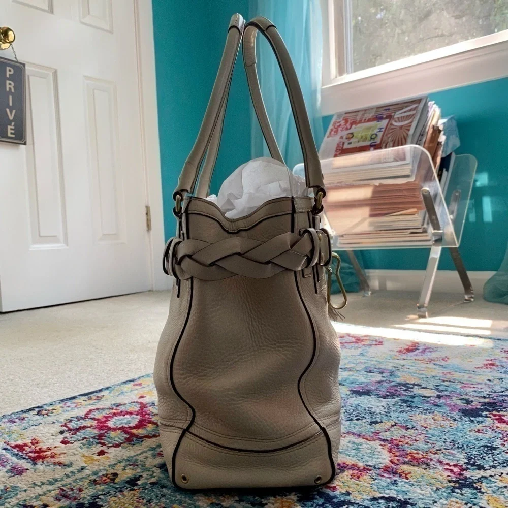 Coach Limited Edition Pebbled Leather Shoulder Tote Satchel Bag J0693-10530